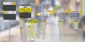 שיפור שלט תחנת האוטובוס (תמרור 505) ותכנון מיני-מערכת מידע והתמצאות המבוססת על התמרור הקיים